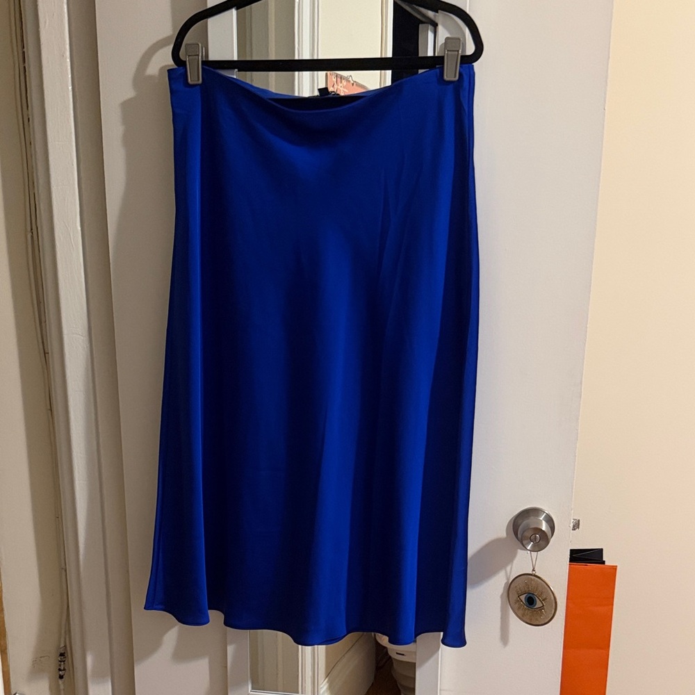 J. Crew Vibrant Blue A-Line Skirt